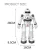 Import hot sale smart electronic remote-controlled robot toy with music lights moving walking singing/gesture sensor/obstacle avoidance from China
