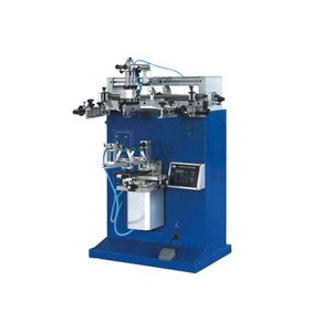 hot sales high precision round silk screen printing press machine for cosmetic bottle
