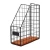 Import Hot-Sell Modern style Stationery Organization- Wooden &amp; Iron wire Desktop File Basket For Home Storage &amp; Office from China