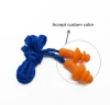 Hot Sell Reusable Soft Silicone Corded Ear Plugs for Swimming &amp; Reduce Noise