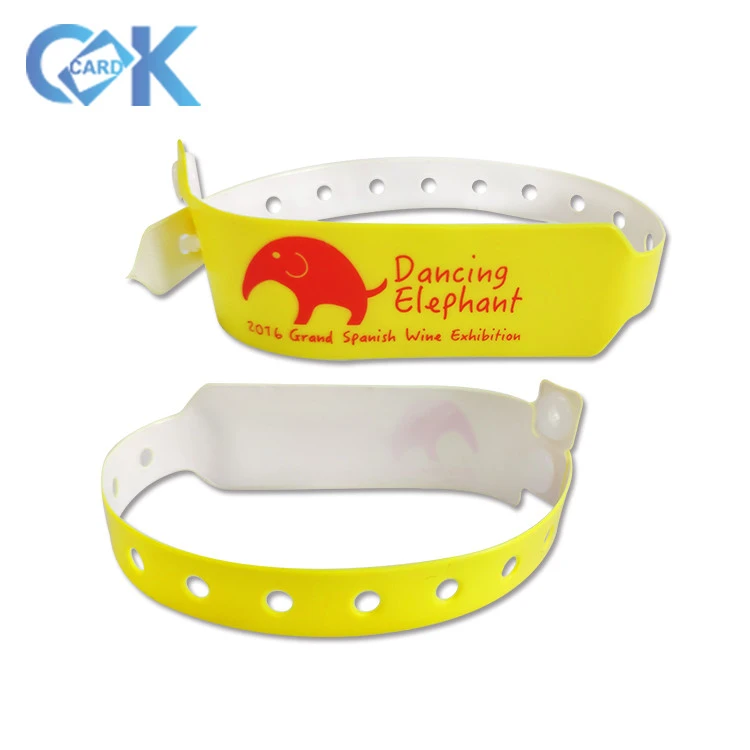 Hot Selling 13.56Mhz RFID Disposable Access Control Wristband with Logo