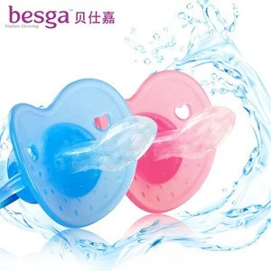 Hot Selling Besga Baby Pacifier BPA Free Teething Pacifier clip Safety Food Grade Baby Fruit Feeder Chewable Nipple
