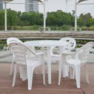 Hot selling cheap products custom made small round cheap outdoor plastic tables