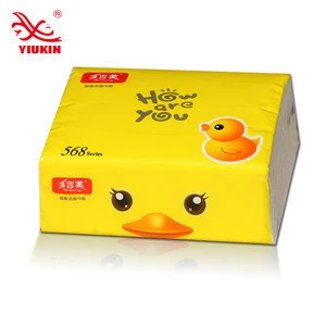 hot selling customized white color soft pack virgin pulp facial tissue sanitary paper
