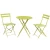 Import Hot selling iron bistro set, metal folding table and chair, patio garden sets from China