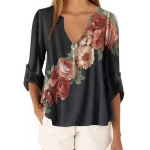 Hot Selling Loose Women Blouse Women Plus Size Tops Female Shirt Casual Blouse