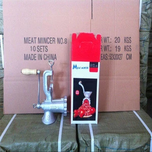 hot selling manual metal meat mincer 32