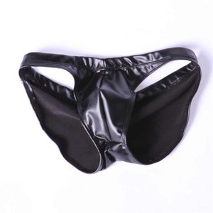 Hot Sexy Underwear Black Leather Shorts Girls Latest Panty Women Sports Underwear