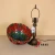 Import Hotel Classic Metal Base Living Room LED Bedside Table Lamp Stained Glass Lamp from China
