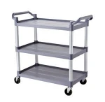 Hotel Restaurant Store Multifunctional Transport Plastic Food Serving Trolley Cart