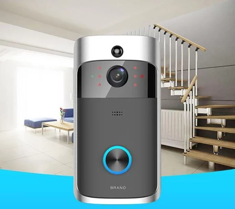 Hotselling V5 smart wireless ring video doorbell camera night vision wifi phone intercom doorbell