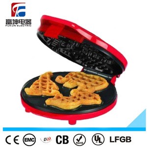 Household mini Cartoon shape non-stick electric waffle maker
