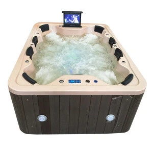 HS-B18G luxury exotic hot tub 8 person acrylic massage spa bath