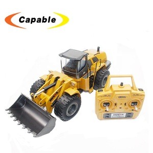 Huina toys 1583 1/14 10CH Alloy RC Bulldozer Truck with Front Loader Engineering Construction Car Vehicle remote control toy