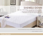 Hypoallergenic Waterproof White Color Bamboo Mattress Protector/Cover