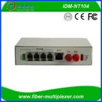 IDM-NT104H Hot Selling 4-Port 10/100M Telephone Modem 64K PCM PDH SDH Mux Optimal for Network Switch Use Fiber Optic