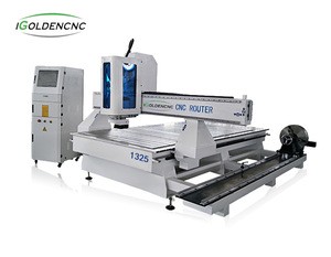 IGOLDENCNC wood cnc router 4 axis wood cnc machine 4 axis cnc router machine