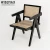Import Indoor new solid wood simple design le corbusier pierre jeanneret chair solid wood rattan armchair dining chair for sale from China