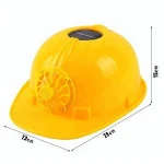 Industrial safety helmet with solar fan for construction
