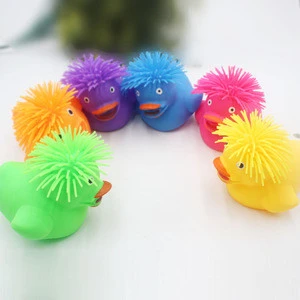 Inflatable Animal Toys Flashing Duck  Puffer Toy For Children Light Up Squishy Puffer Ball 218092204