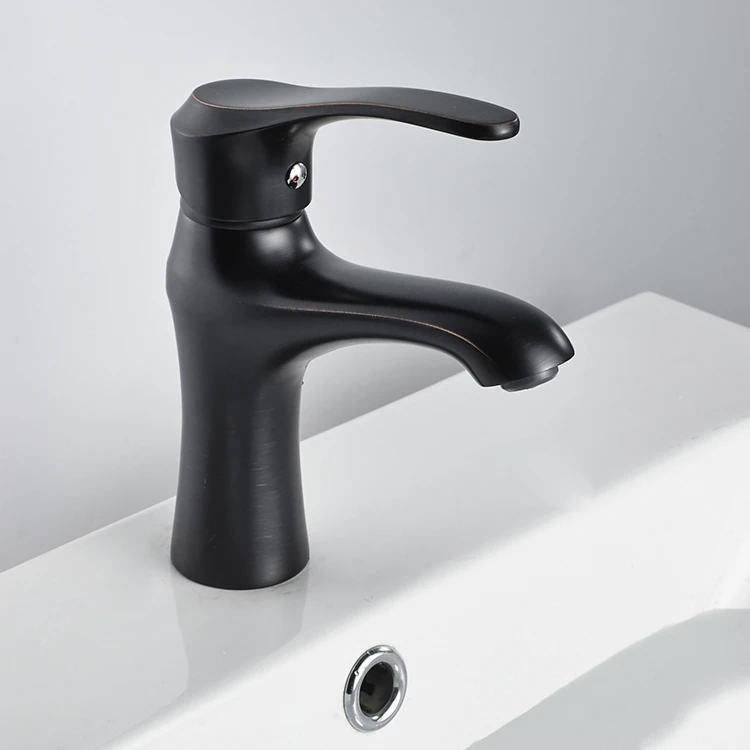 Innovative products single handle chrome basin sink mixer tap black wash basin faucet