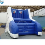 Innovative shoe shape household inflatable basketball stands shoot court
