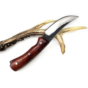 Japanese Handmade Hunting Knife Outdoor Fixed Blade Forged Knife