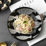 Japanese style ceramic  plate  with new print durable plate