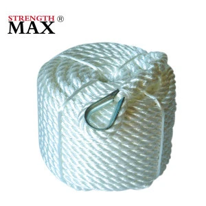 (JINLI ROPE) Solid/Hollow Braided Polypropylene Anchor Line with spring hook or thimble