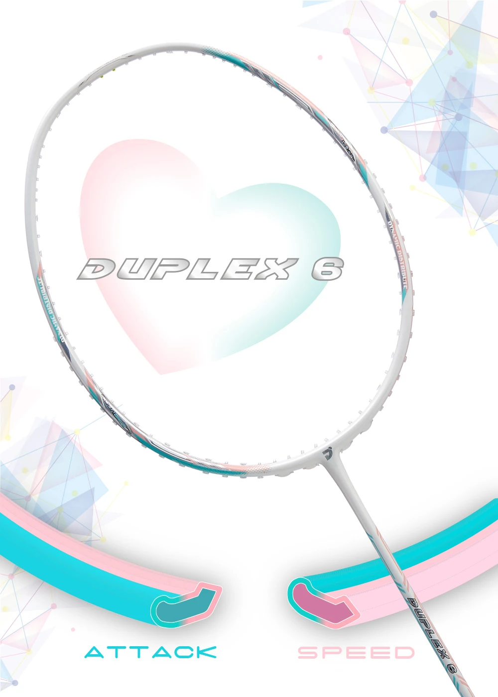 JNICE DUPLEX 6 popular elegant  top selling badminton racket
