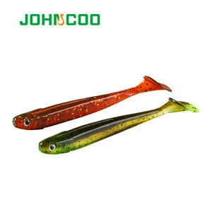 JOHNCOO Fishing Lure Soft Bait 125mm 9.5g Soft Lure Shad Worm Bait Sass Fishing Lure 4pcs