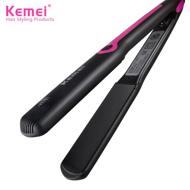 Kemei  Professional Hair Iron 2 in 1 Ceramic Hair Straightener &amp; Curler KM-2119 Wholesale