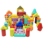 Kids Puzzle Wooden Building Block Castle kids toys educational