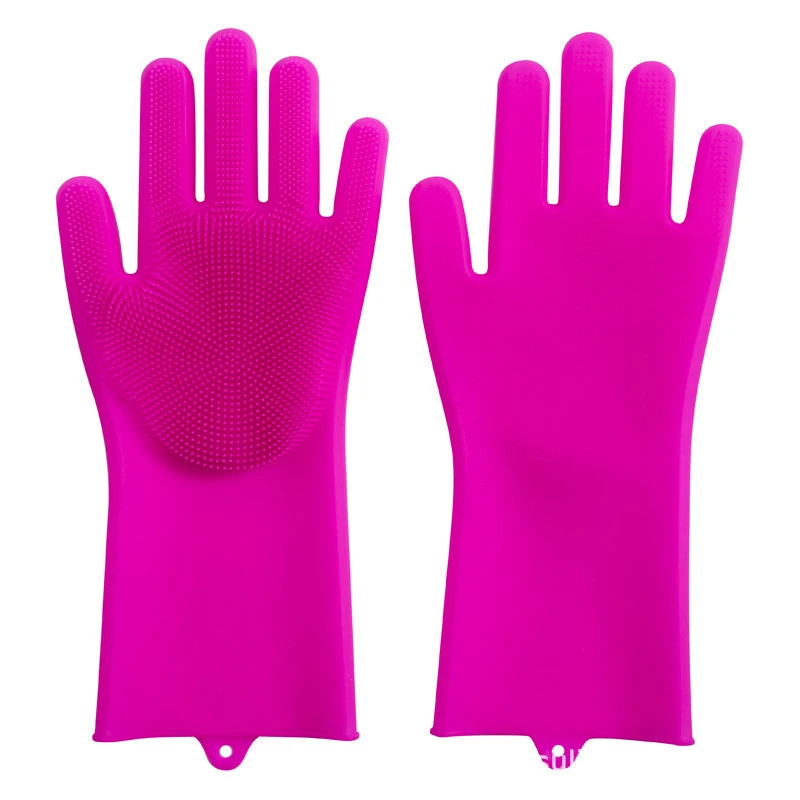 Kitchen Multifunctional Waterproof Household Silicone Dishwashing Gloves