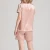 Import KTFL1034 Summer ladies short pajamas hot sale 100% silk sleepwear from China