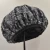 Import ladies custom printing satin luxury shower caps in triple layers with waterproof EVA terry cloth lining from China