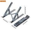 Laptop Stand For Desk Adjustable Computer Stand Compatible More 9-15.6 Inch Laptops And Tablets Aluminum Foldable Portable