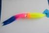 Laser film soft lure squid skirts rubber fishing lure