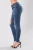Import Latest Design Women Embroidery Floral Slimming Denim Legging Jeans from China