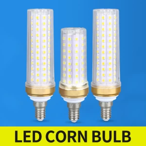 LED aluminum corn light engineering energy-saving bulb constant current wide voltage three-color dimming E27 home garden street