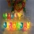 Import LED HAPPY BIRTHDAY Letter Shaped Battery Operated String Lights Birthday Party Decor Supplies holiday home part decoration lamp from China