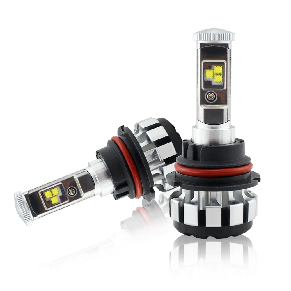LED Headlight lamps H11 H4 9005 LED Headlight Bulbs Conversion Kit T1S Series 80w 8000lm High Low Beam Fog Light Bulbs with fans
