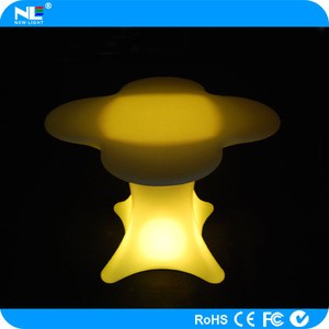 LED light table and chairs Luminous outdoor table set color changing lights bar furniture