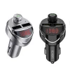 Licheers dual usb car charger with led Bluetooth Car Charger car charger digital display