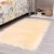 Import Light Color Stain-proof Home Decor Floor Shaggy Carpet Rectangle Plush Faux Wool Rug from China