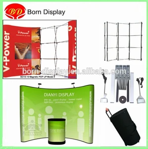 Light Weight Customized Trade Show Pop Up Tension Fabric Display