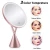 Import Lighted Makeup Mirror, Vanity 1X/5X Magnifying Mirror Rechargeable 8.3 Inch, 3 Color Modes Dimmable with Touch Screen Rose Gold from China