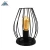 Import Living Room Office Cafe Restaurant Modern Wood Base Iron Cage Lampshade Reading Desktop Night Light Table Desk Lamp from China