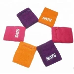 logo customized 100% cotton sweatband/wristband set