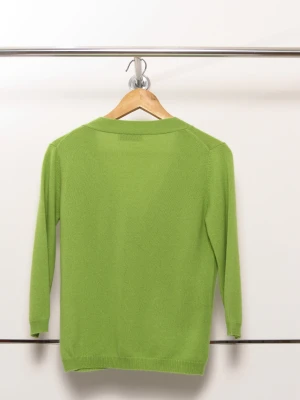 Low price casual wholesale exquisite high quality green cashmere sweater